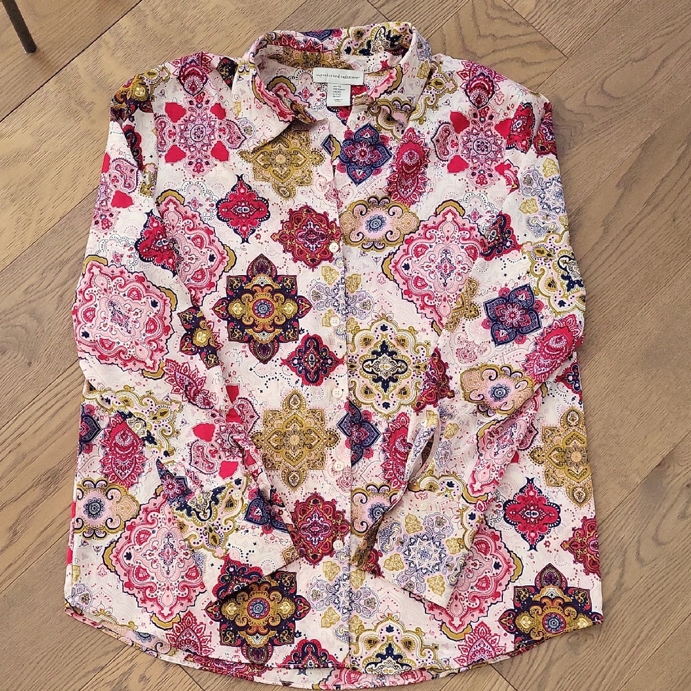 cupcakes & cashmere Men's Multicolor Patterned Shirt